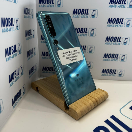 Xiaomi Mi 10 5G Kártyafüggetlen 256 GB, 12 hó garancia, Újszerű