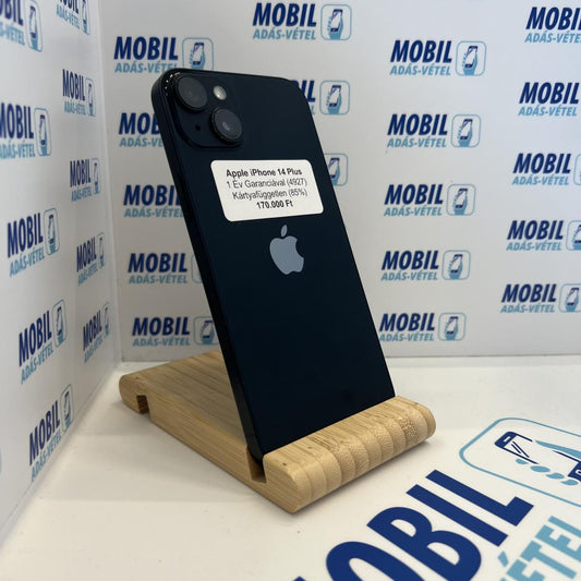Apple iPhone 14 Plus Kártyafüggetlen 128 GB, 12 hó garancia, Normál