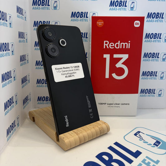 Xiaomi Redmi 13 4G Kártyafüggetlen 128 GB, 12 hó garancia, Újszerű