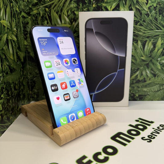 Apple iPhone 16 Pro Kártyafüggetlen 128 GB, 12 hó garancia, Újszerű