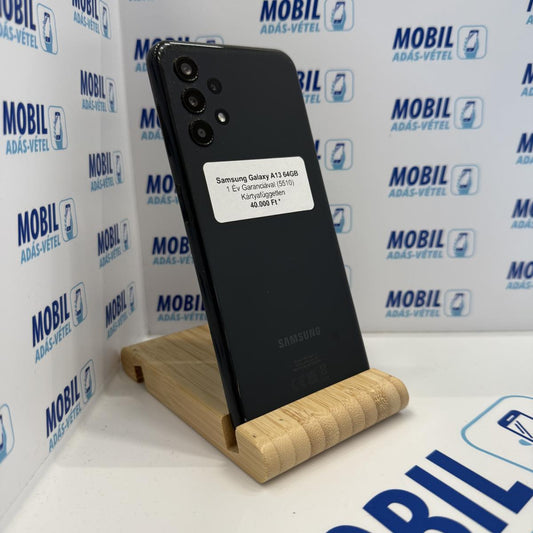 Samsung Galaxy A13 Kártyafüggetlen 64 GB, 12 hó garancia, Újszerű