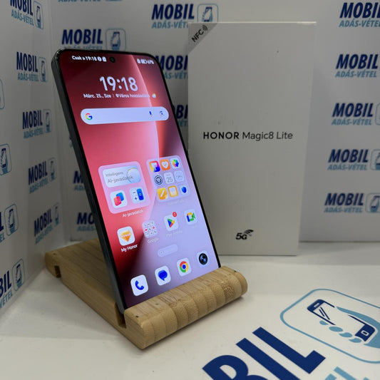 Honor Magic8 Lite Kártyafüggetlen 256 GB, 12 hó garancia, Újszerű