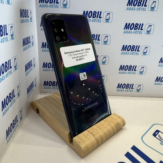 Samsung Galaxy A51 Kártyafüggetlen 128 GB, 12 hó garancia, Átlagos