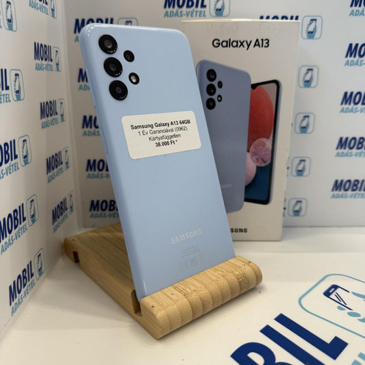 Samsung Galaxy A13 Kártyafüggetlen 64 GB, 12 hó garancia, Újszerű