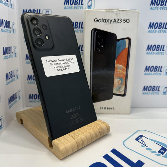 Samsung Galaxy A23 5G Kártyafüggetlen 128 GB, 12 hó garancia, Újszerű