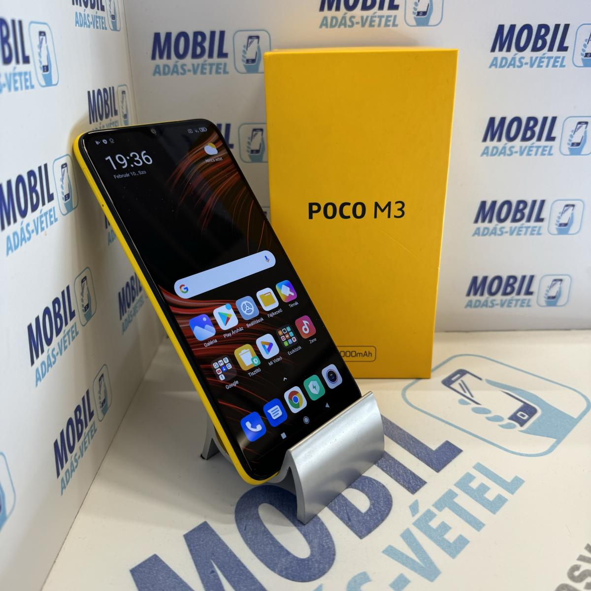 Xiaomi Poco M3 Kártyafüggetlen 128 GB, 12 hó garancia, Újszerű