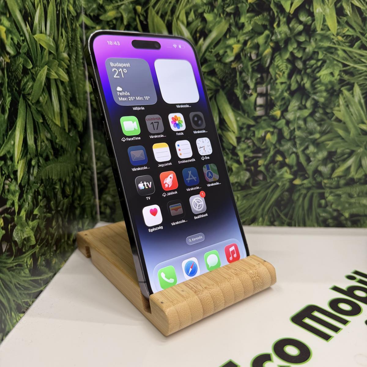 Apple iPhone 14 Pro Max Kártyafüggetlen 256 GB, 12 hó garancia, Átlagos