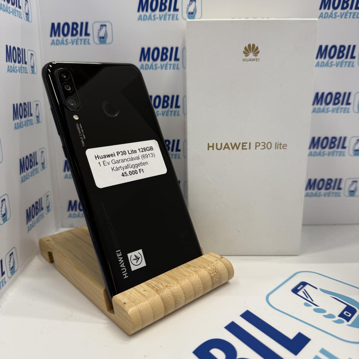 Huawei P30 lite Kártyafüggetlen 128 GB, 12 hó garancia, Újszerű