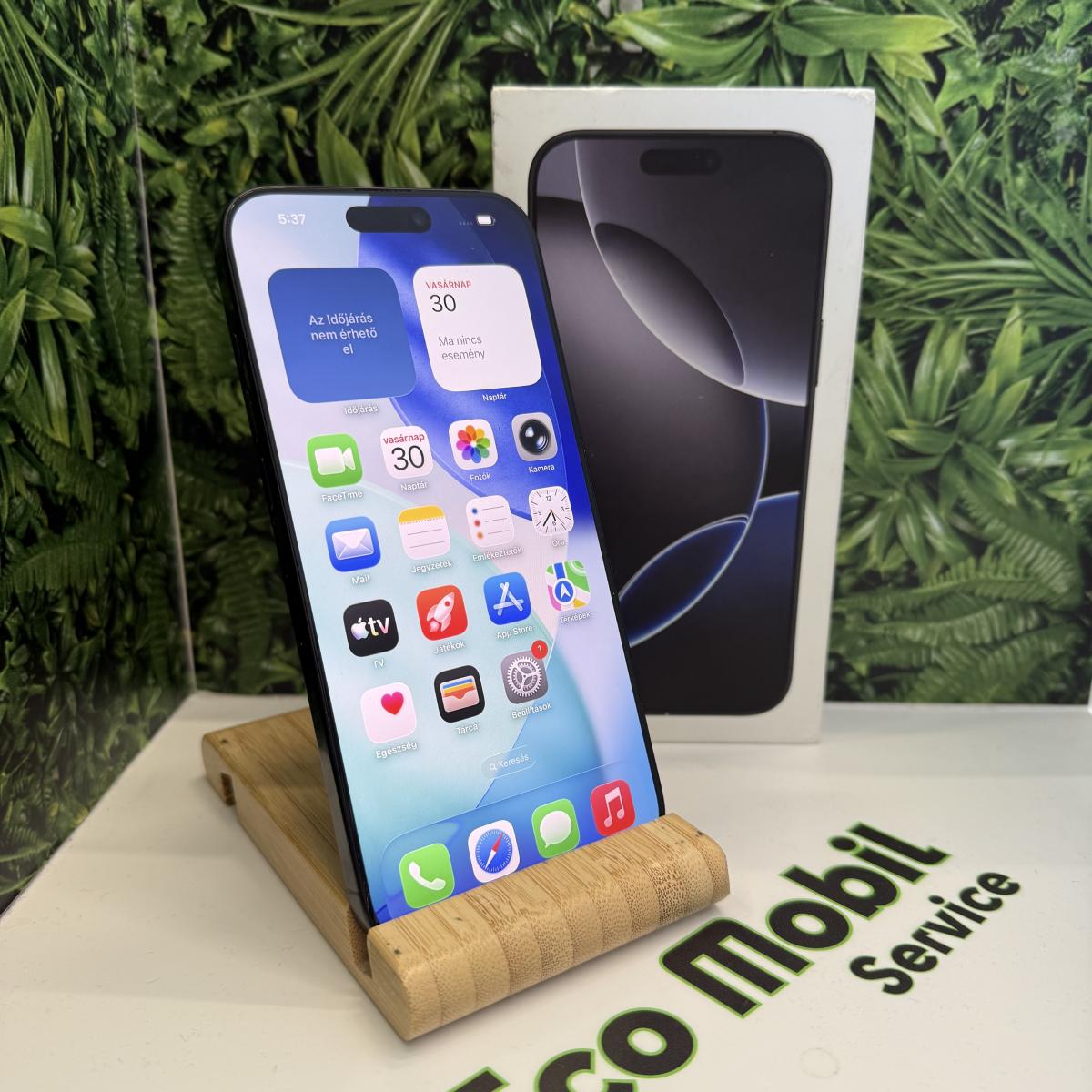 Apple iPhone 16 Pro Max Kártyafüggetlen 256 GB, 12 hó garancia, Átlagos