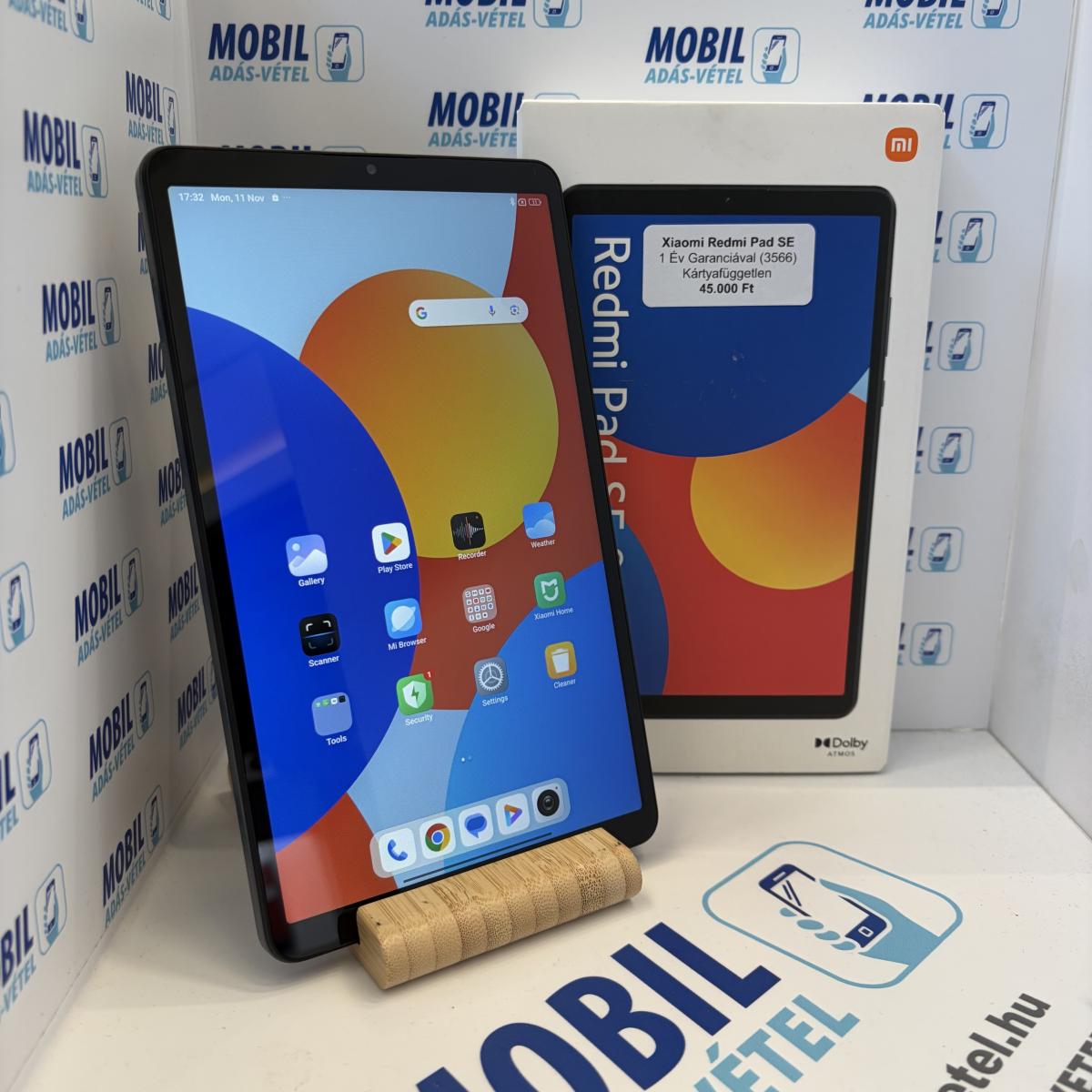 Xiaomi Redmi Pad SE Kártyafüggetlen 64 GB, 12 hó garancia, Újszerű