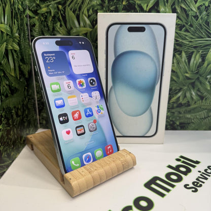 Apple iPhone 15 Kártyafüggetlen 128 GB, 12 hó garancia, Átlagos