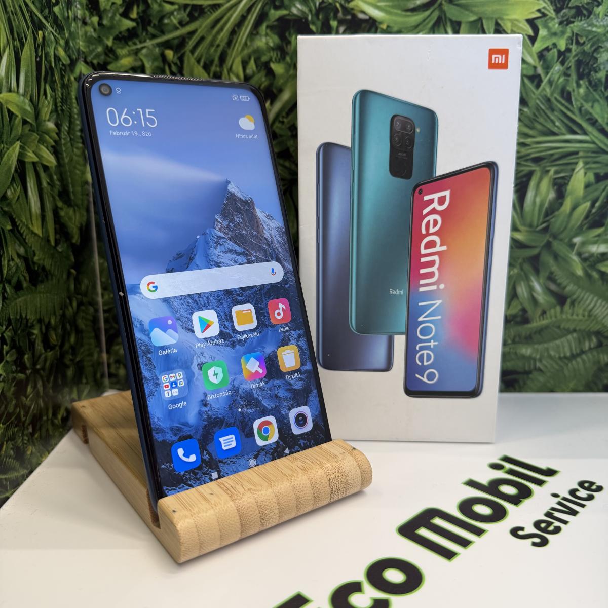 Xiaomi Redmi Note 9 Kártyafüggetlen 128 GB, 12 hó garancia, Újszerű
