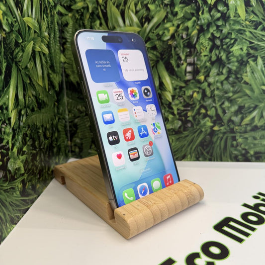 Apple iPhone 15 Pro Kártyafüggetlen 128 GB, 12 hó garancia, Újszerű