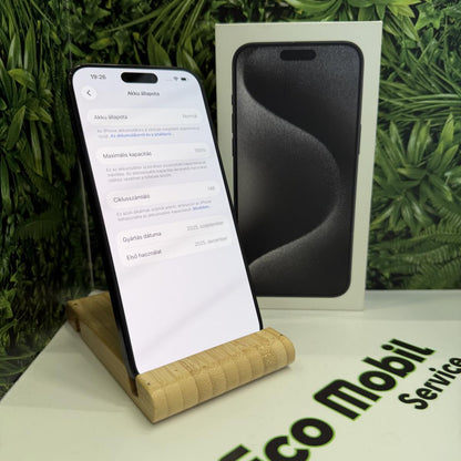 Apple iPhone 15 Pro Max Kártyafüggetlen 256 GB, 12 hó garancia, Újszerű