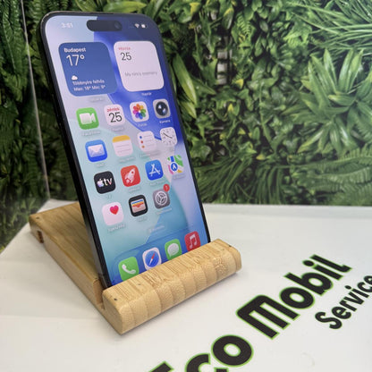 Apple iPhone 15 Pro Kártyafüggetlen 256 GB, 12 hó garancia, Átlagos
