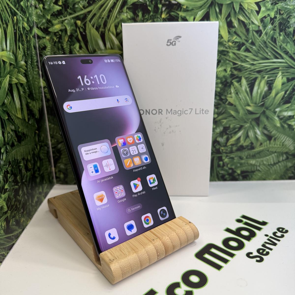 Honor Magic7 Lite Kártyafüggetlen 256 GB, 12 hó garancia, Újszerű