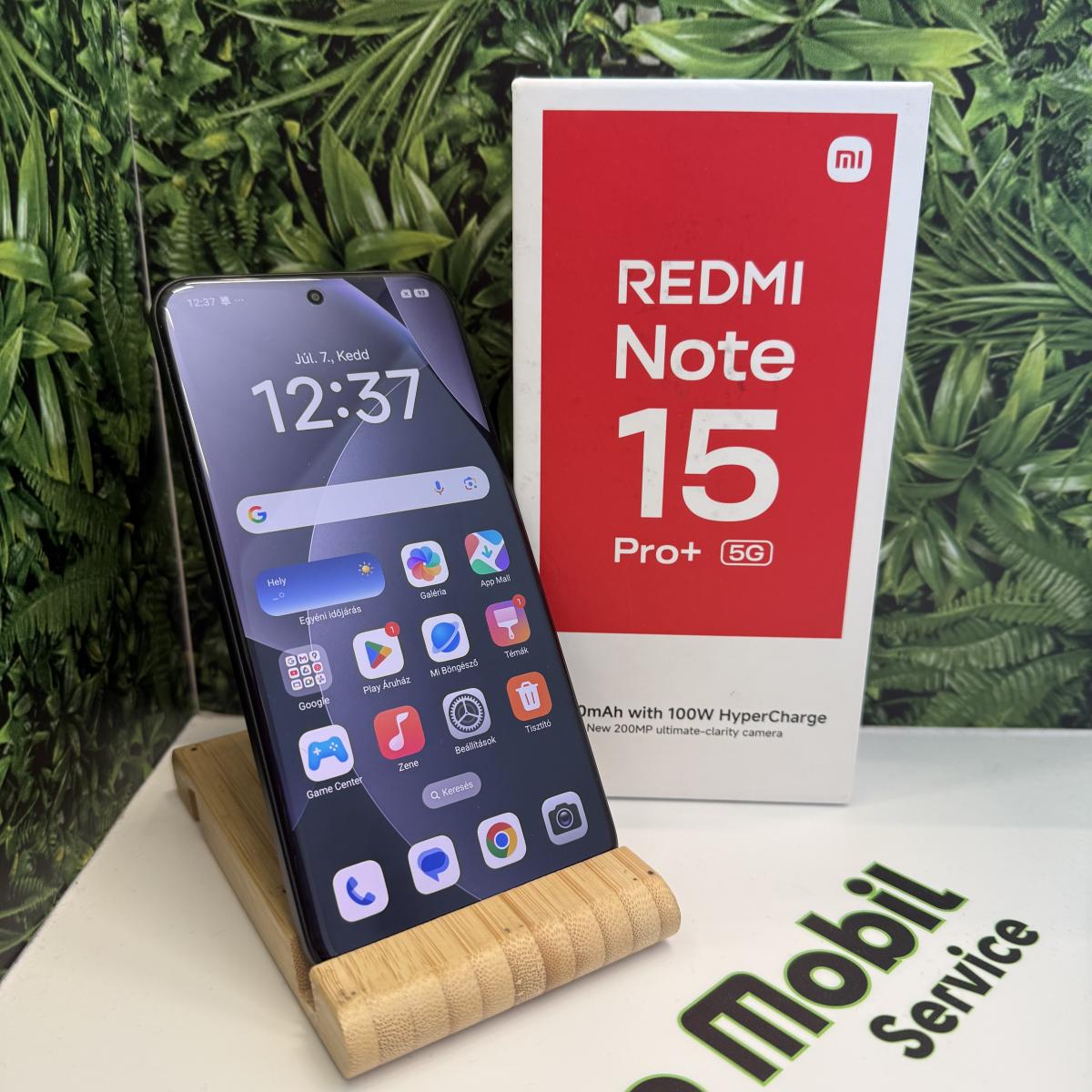 Xiaomi Redmi Note 15 Pro+ 5G Kártyafüggetlen 256 GB, 12 hó garancia, Újszerű
