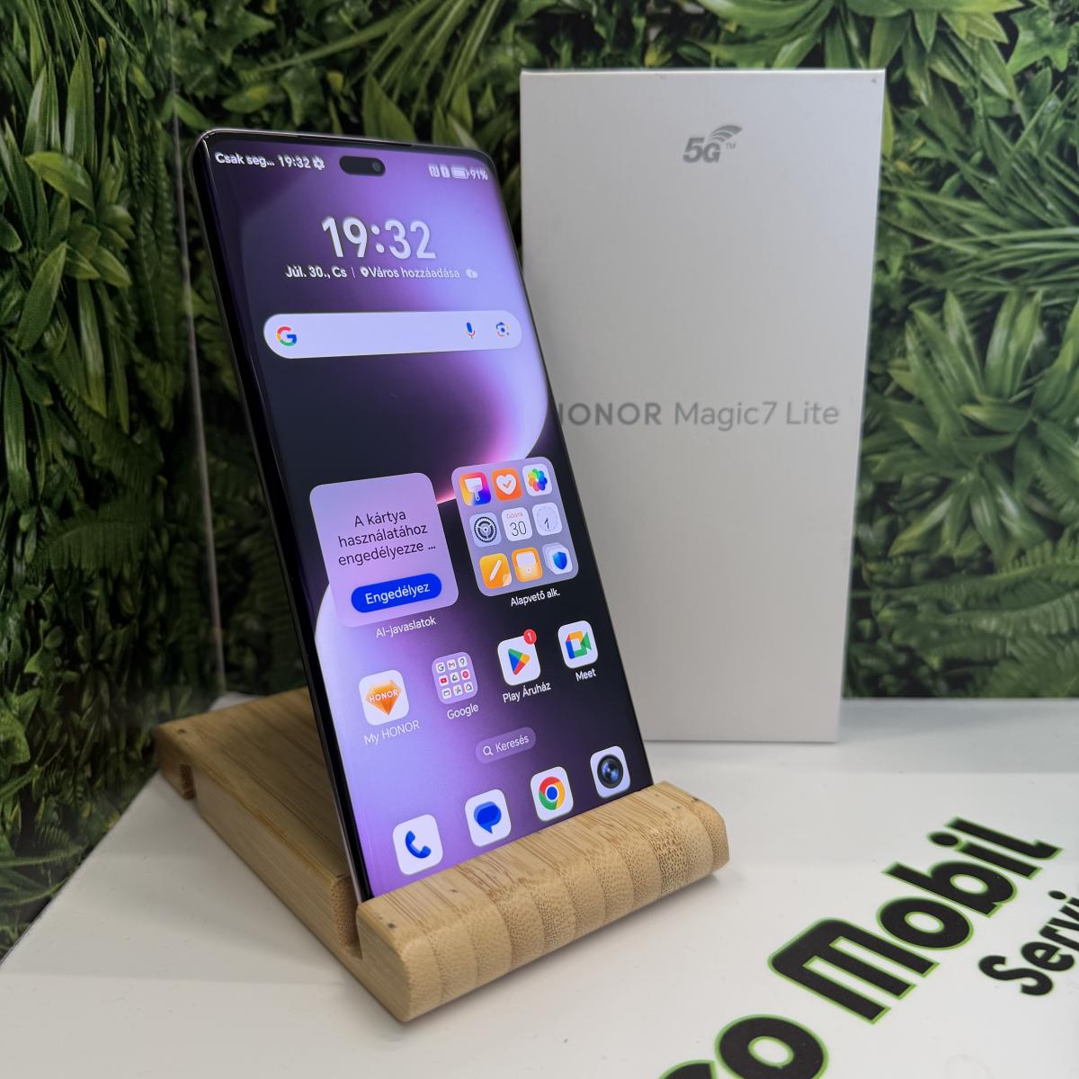 Honor Magic7 Lite Kártyafüggetlen 512 GB, 12 hó garancia, Újszerű