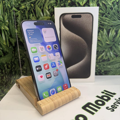 Apple iPhone 15 Pro Kártyafüggetlen 128 GB, 12 hó garancia, Újszerű