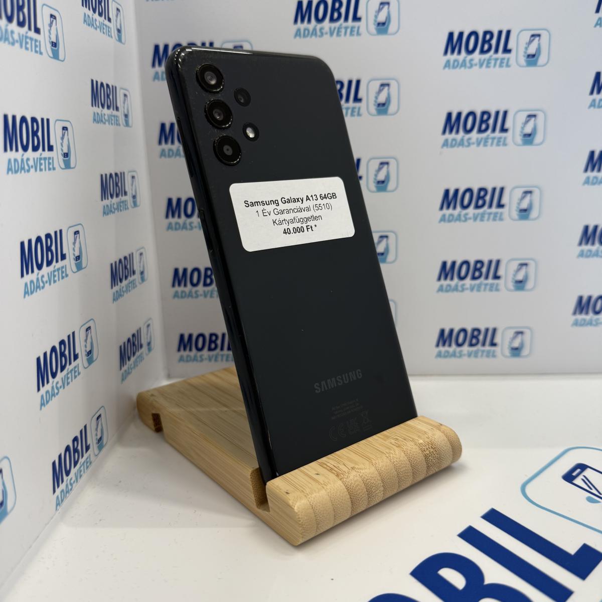 Samsung Galaxy A13 Kártyafüggetlen 64 GB, 12 hó garancia, Újszerű