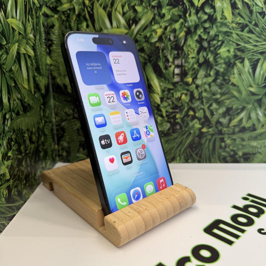 Apple iPhone 15 Pro Kártyafüggetlen 128 GB, 12 hó garancia, Újszerű