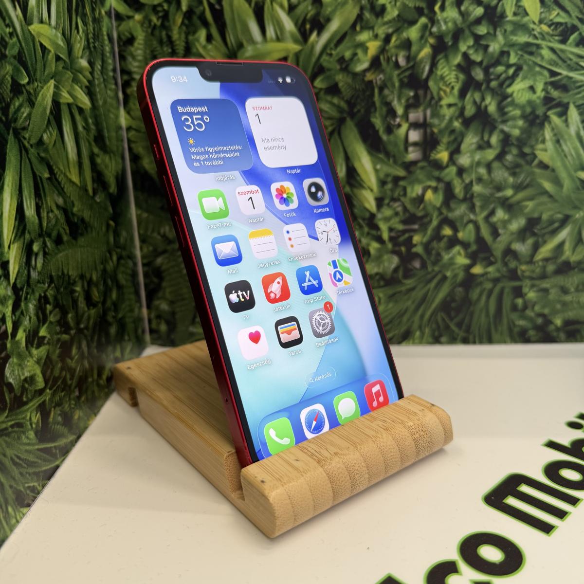 Apple iPhone 13 Kártyafüggetlen 128 GB, 12 hó garancia, Újszerű