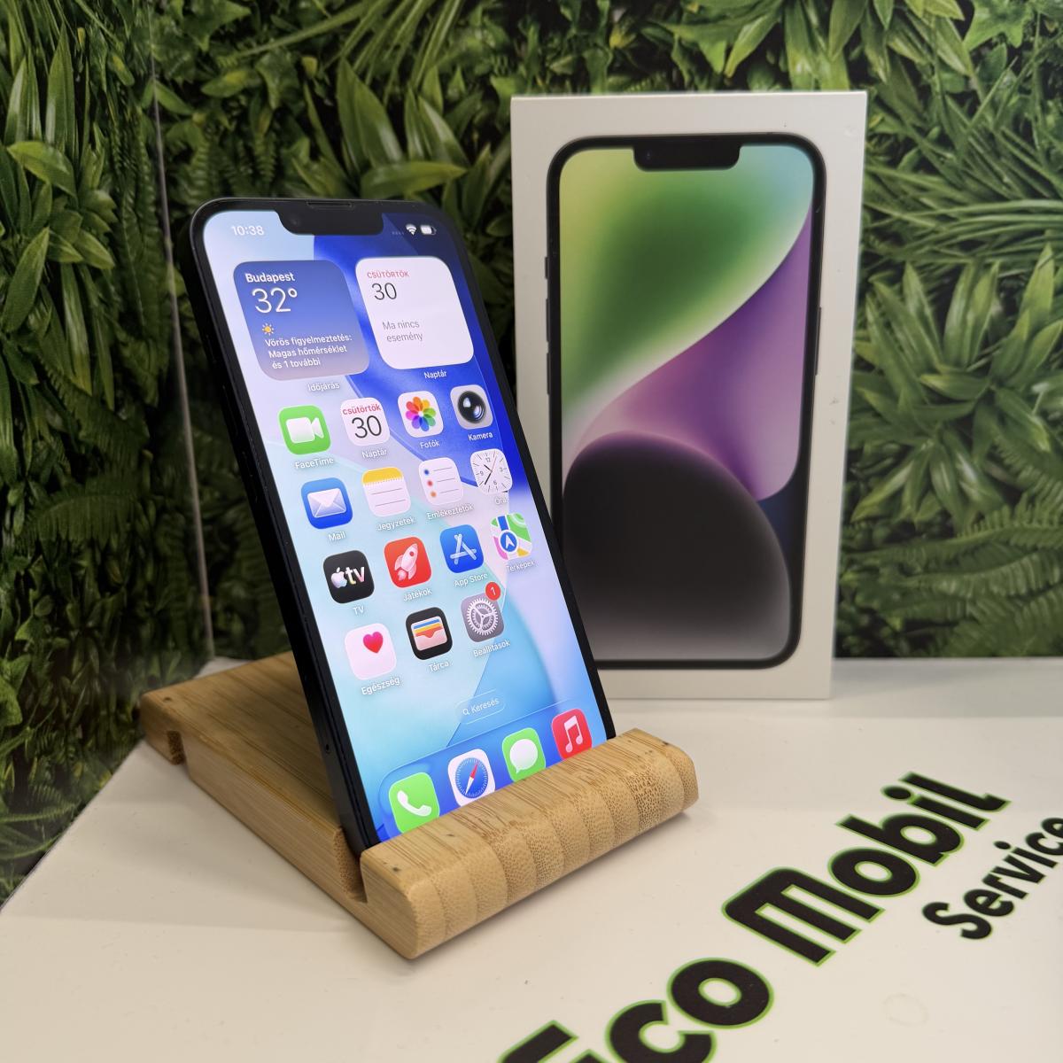 Apple iPhone 14 Kártyafüggetlen 128 GB, 12 hó garancia, Újszerű