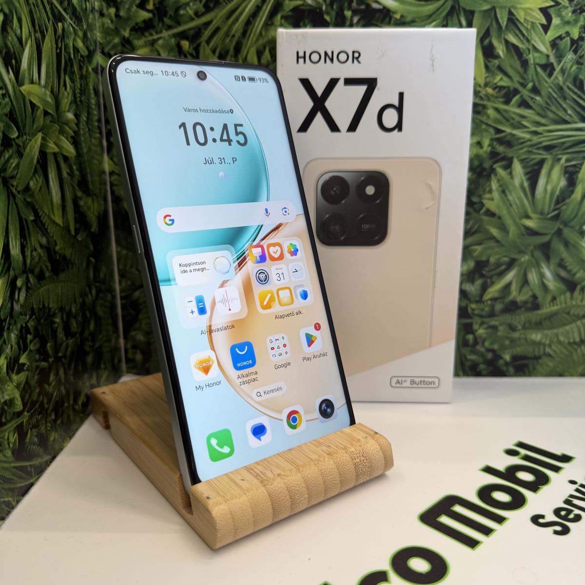 Honor X7D Kártyafüggetlen 128 GB, 12 hó garancia, Újszerű