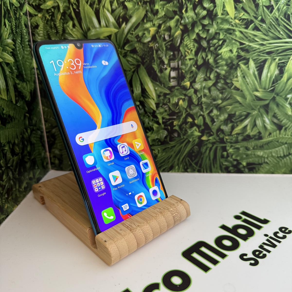 Huawei P30 lite Kártyafüggetlen 128 GB, 12 hó garancia, Újszerű