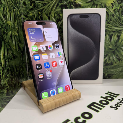 Apple iPhone 15 Pro Max Kártyafüggetlen 256 GB, 12 hó garancia, Újszerű