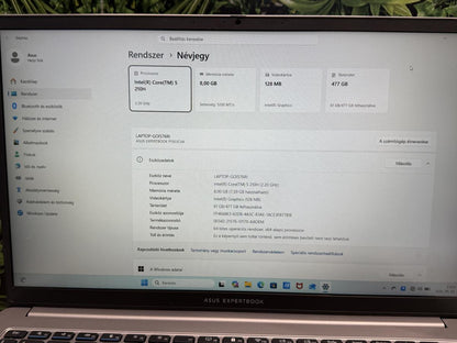 Asus ExpertBook P1 Wi-Fi 512 GB, 12 hó garancia, Újszerű
