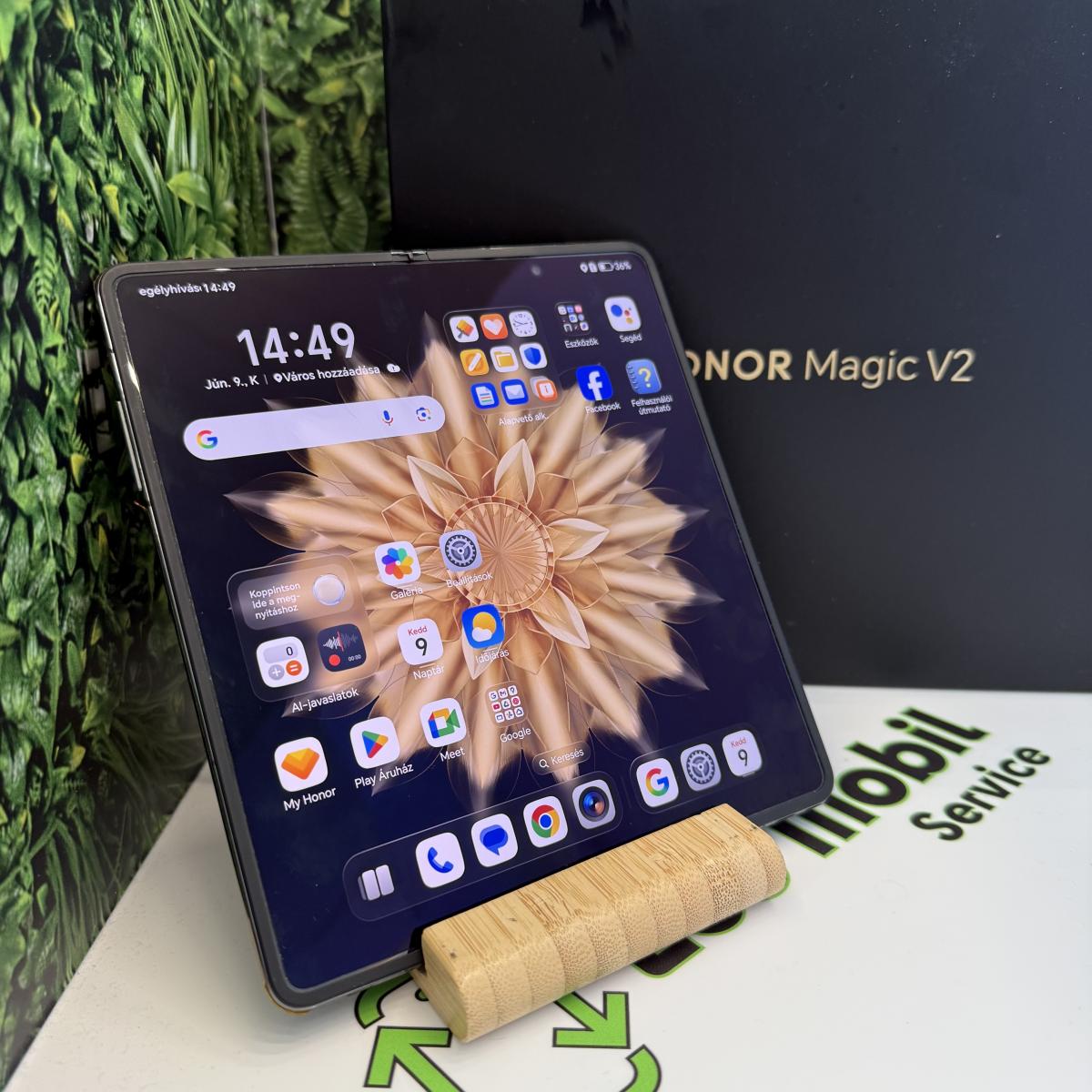 Honor Magic V2 Kártyafüggetlen 512 GB, 12 hó garancia, Újszerű