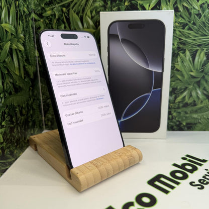 Apple iPhone 16 Pro Kártyafüggetlen 128 GB, 12 hó garancia, Újszerű
