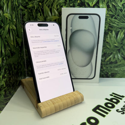 Apple iPhone 15 Kártyafüggetlen 128 GB, 12 hó garancia, Újszerű