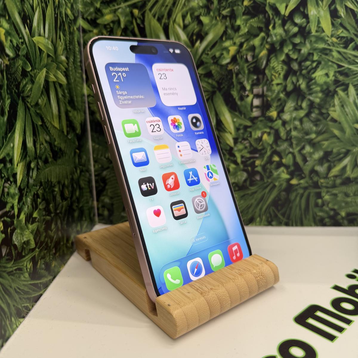 Apple iPhone 15 Plus Kártyafüggetlen 128 GB, 12 hó garancia, Átlagos
