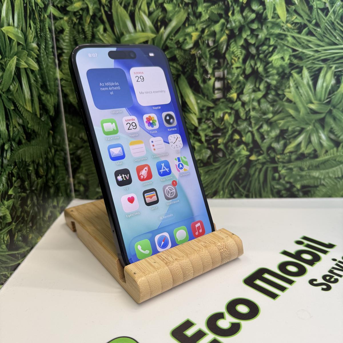 Apple iPhone 15 Kártyafüggetlen 128 GB, 12 hó garancia, Újszerű