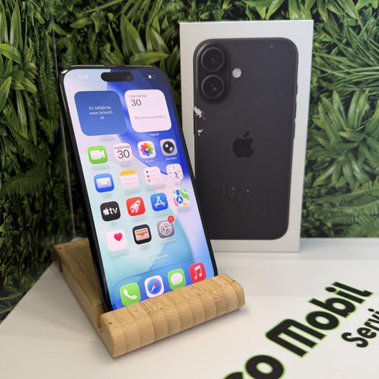 Apple iPhone 16 Kártyafüggetlen 128 GB, 12 hó garancia, Újszerű