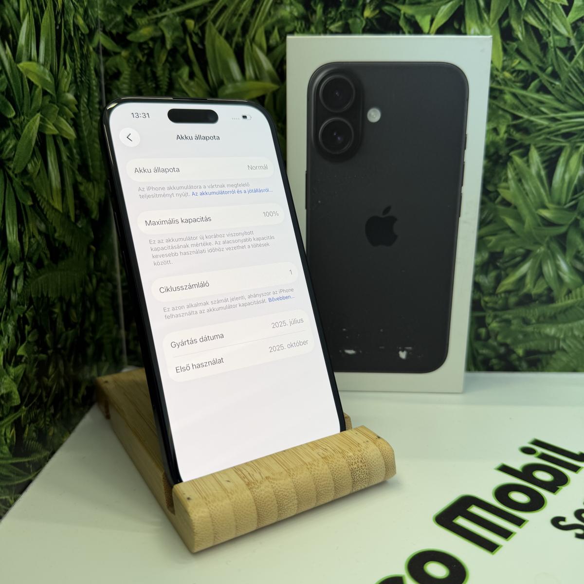 Apple iPhone 16 Kártyafüggetlen 128 GB, 12 hó garancia, Újszerű