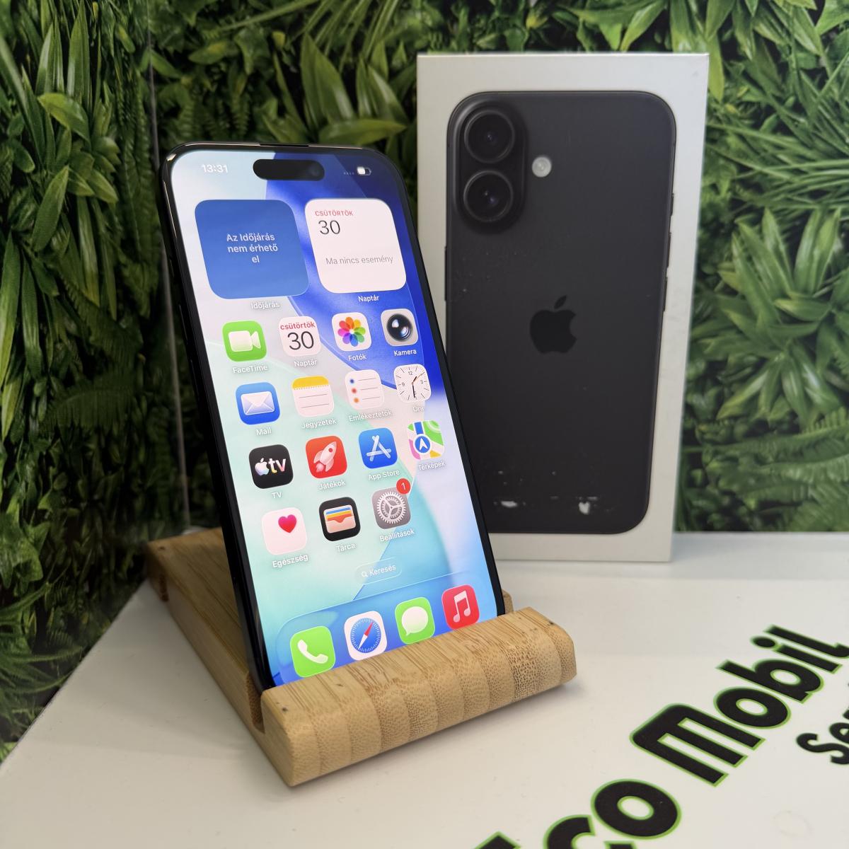 Apple iPhone 16 Kártyafüggetlen 128 GB, 12 hó garancia, Újszerű