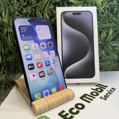 Apple iPhone 15 Pro Max Kártyafüggetlen 256 GB, 12 hó garancia, Átlagos